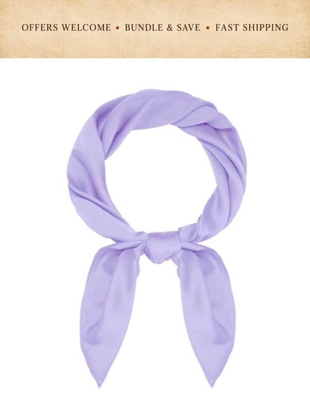 Satin Square Scarf Neck Hair Scarf Handkerchief Bandana Unisex 27.5 Inch